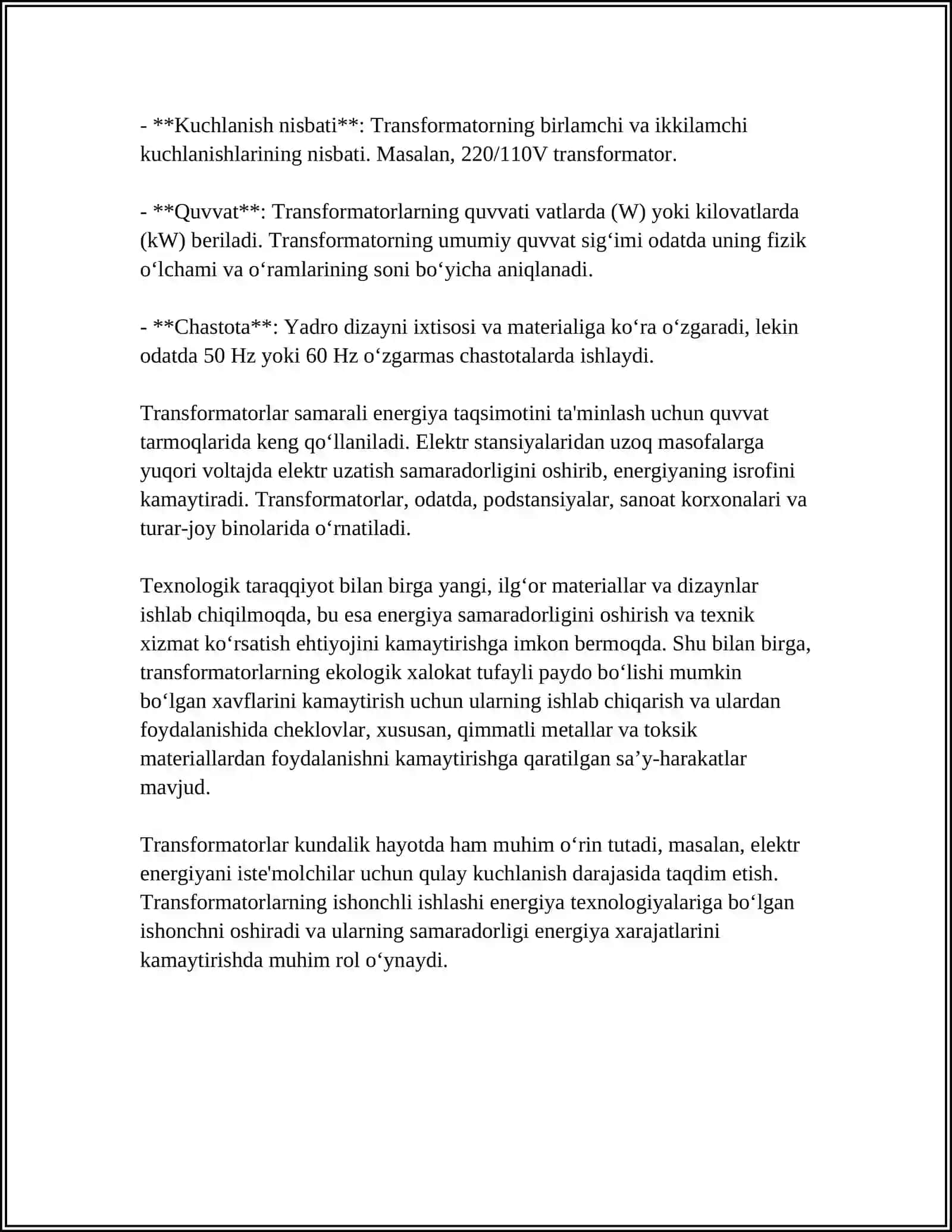 TRANSFORMATORLAR 4