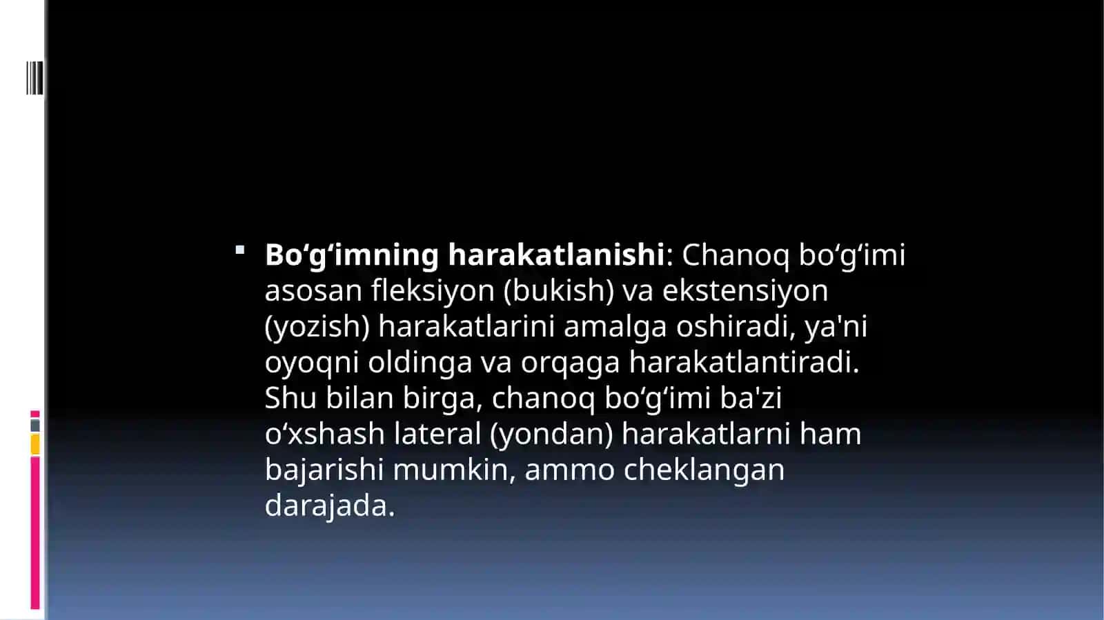 Chanoq suyagining individual xususiyati 4