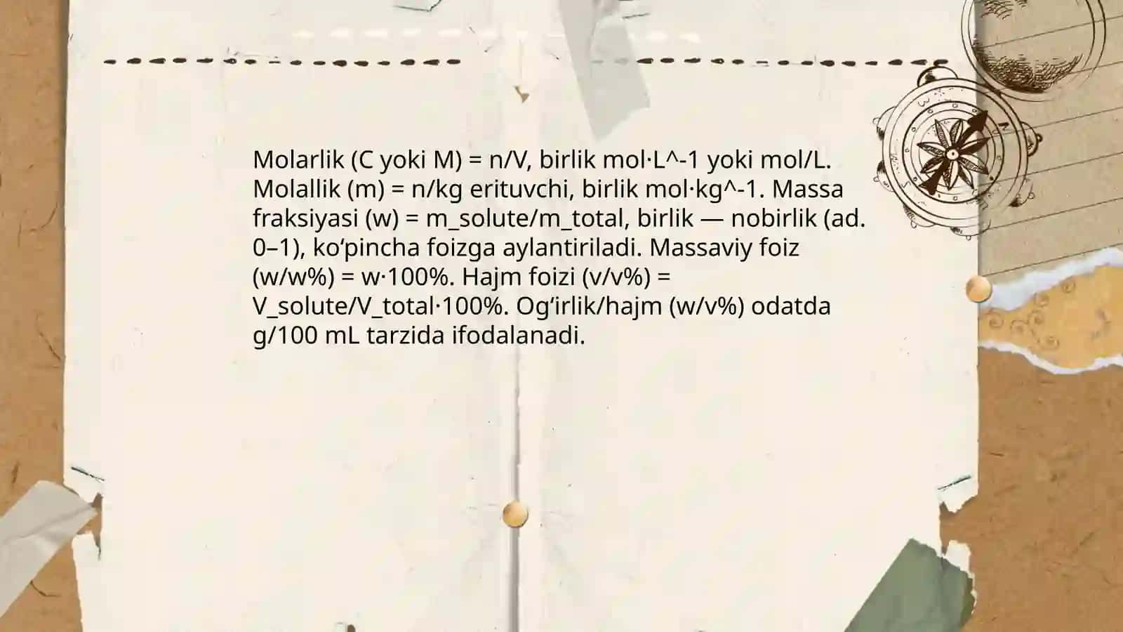 Suyuq eritmalar va ularining konsentratsiyasi Raul qonuni Genri qonuni Osmatik bosim 4