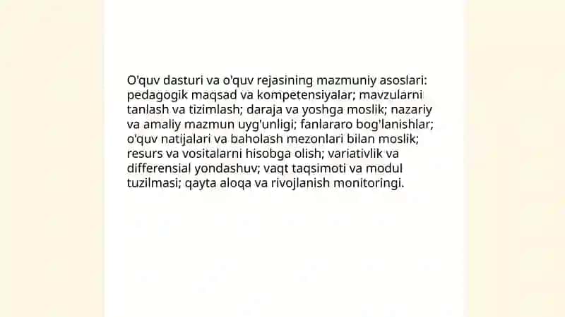 Talim mazmuni talim metodlari va vositalari talimni tashkil etish shaklari 4