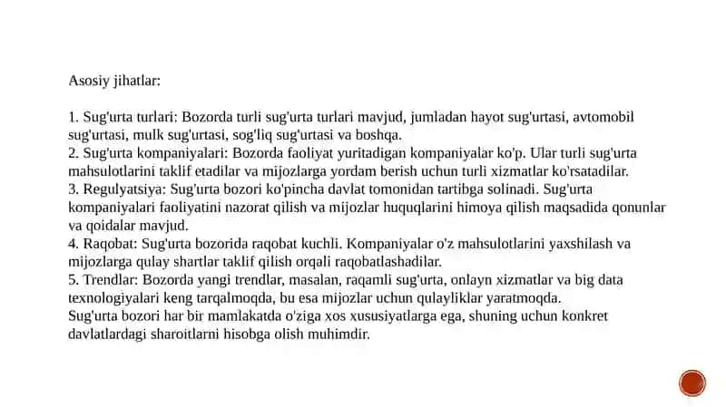 o’zbekistonda sug’urta bozori 4