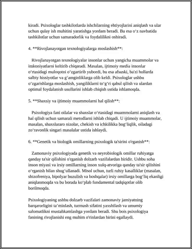 PSIXOLOGIYA FANINING DOLZARB VAZIFALARI,PREDMETI VA METODLARI 4