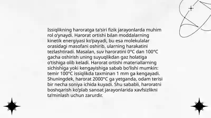 Issiqlik effektini temperaturaga bog‘liqligi 4
