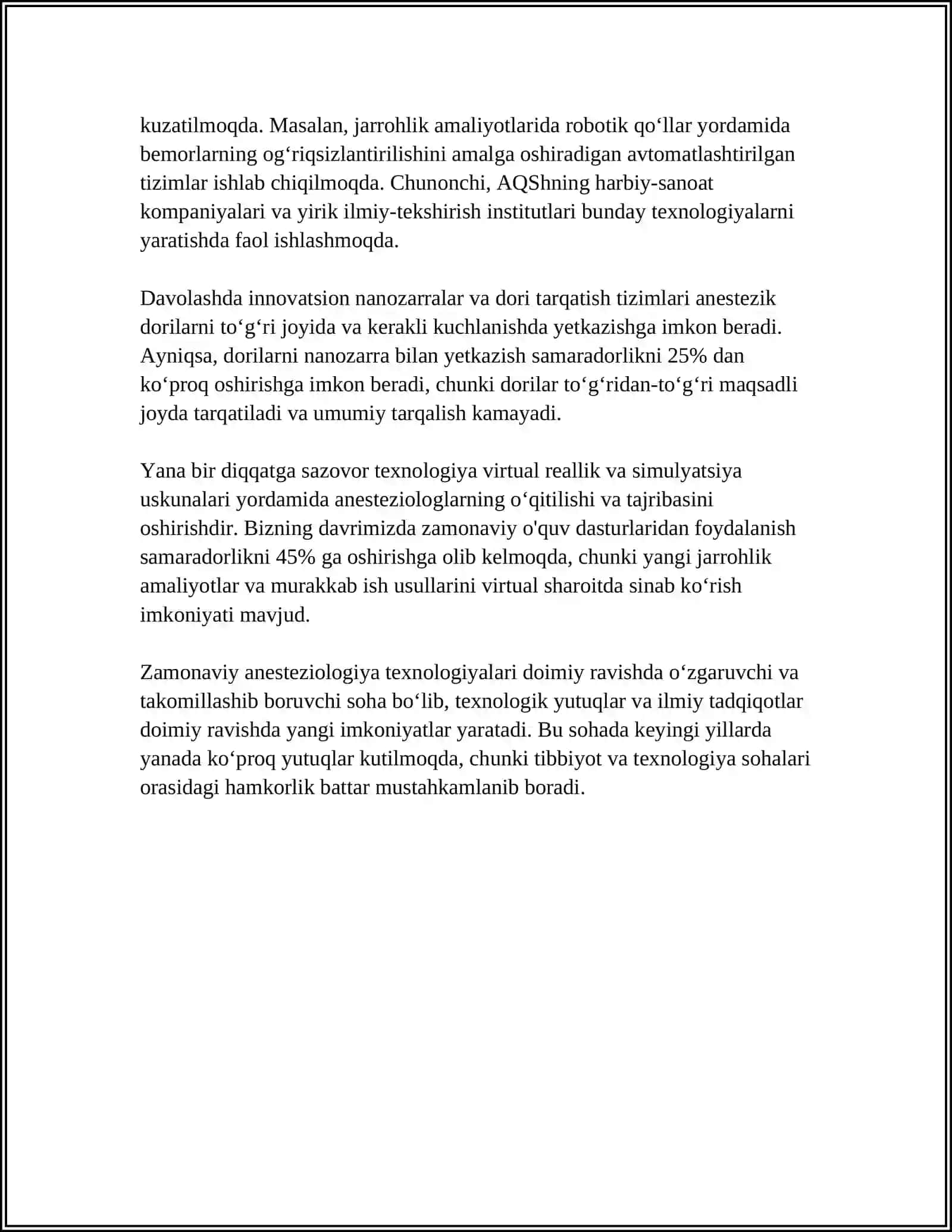 ZAMONAVIY ANESTEZIOLOGIYA.ANESTEZIOLOGIYA TURI VA MAQSADI 4