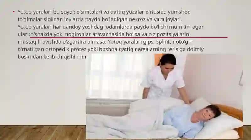 Bemorlarda yotoq yaralarni oldini olish 4