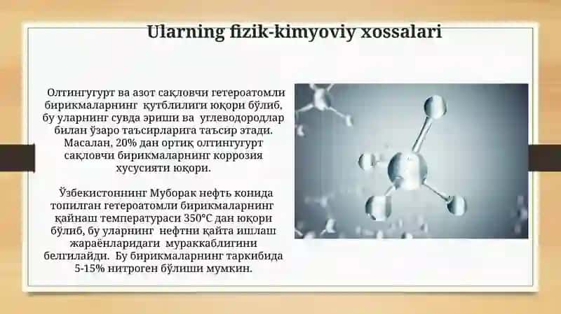 Neftdagi Geteratomli Birikmalar 4