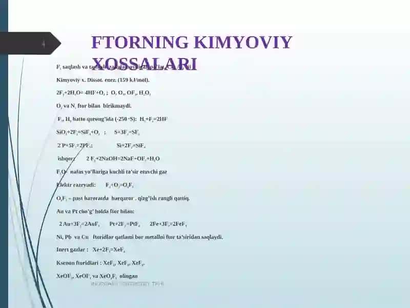 XVII guruh elementlarining umumiy tavsifi 4