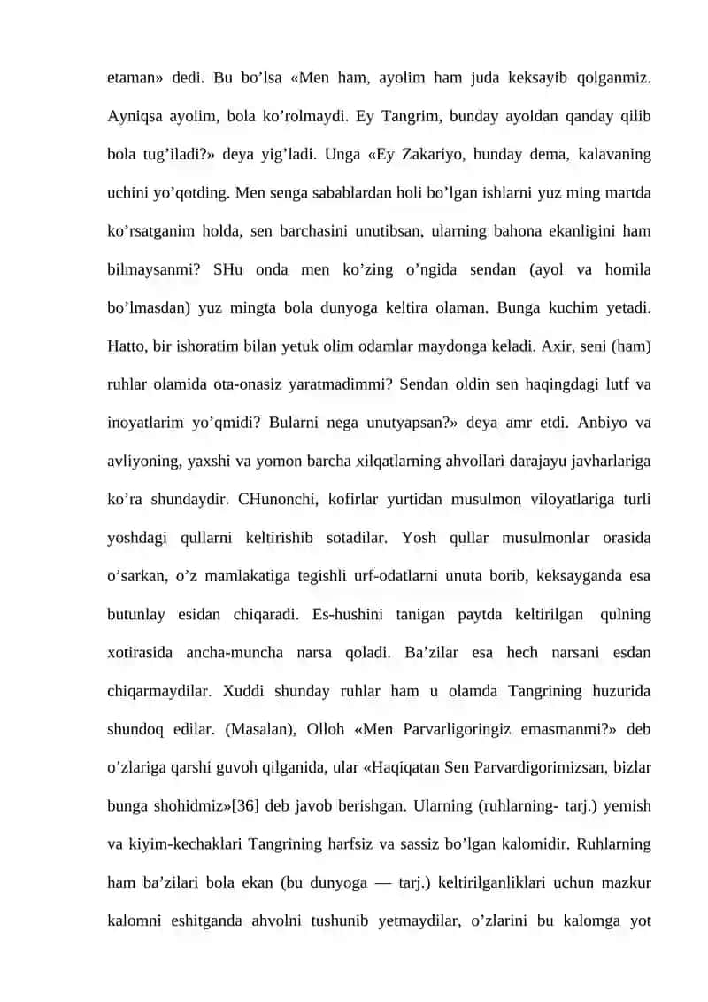 Asardagi Qur’on Karim oyatlari va hadislar 4