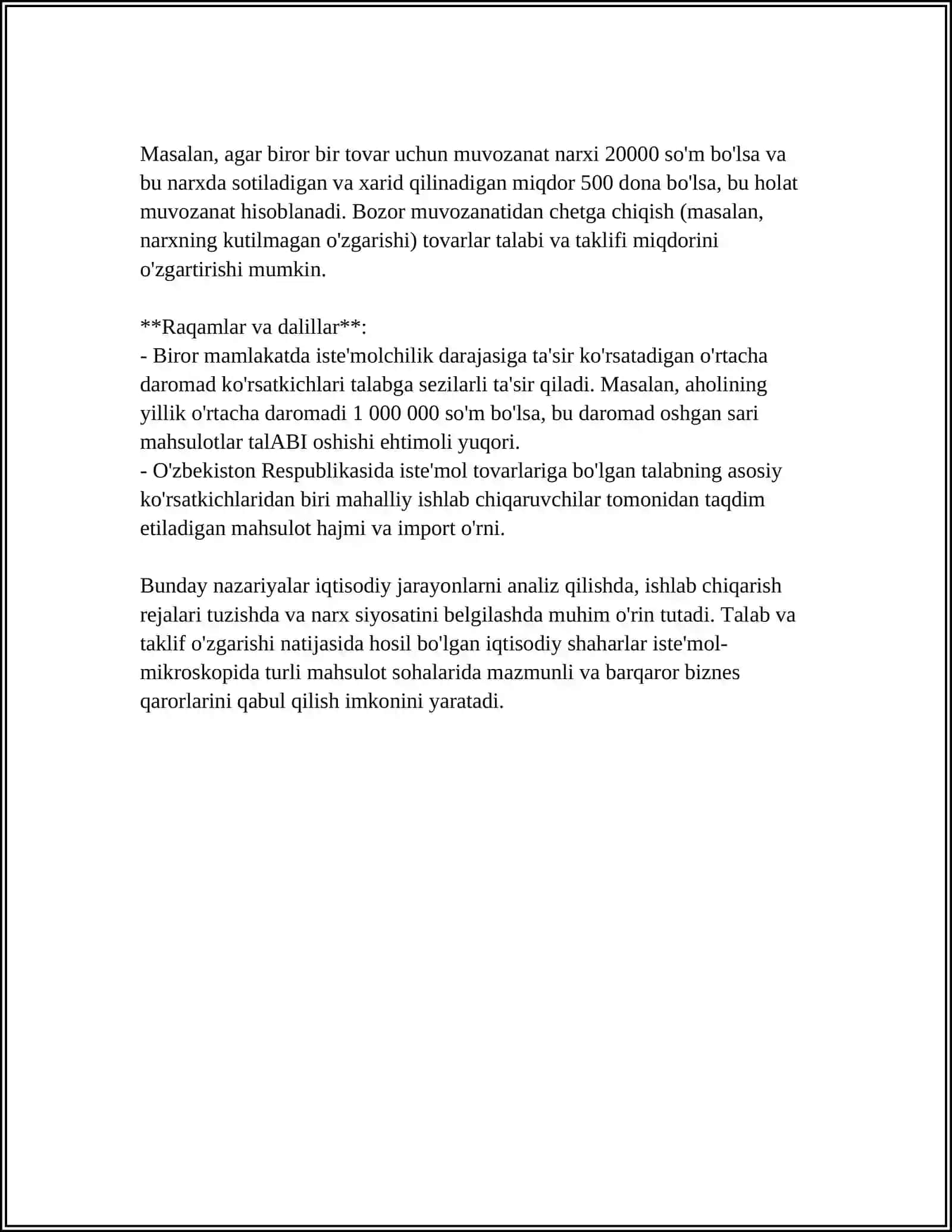 TALAB VA TAKLIFNING O‘ZARO BOG‘LIQLIGI 4