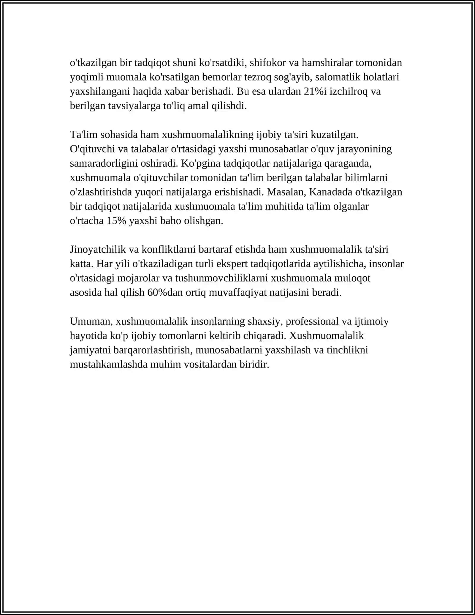 FARMATSEVTIK HODIMLAR VA MIJOZLAR O'RTASIDAGI MUOMALA MADANIYATI 4