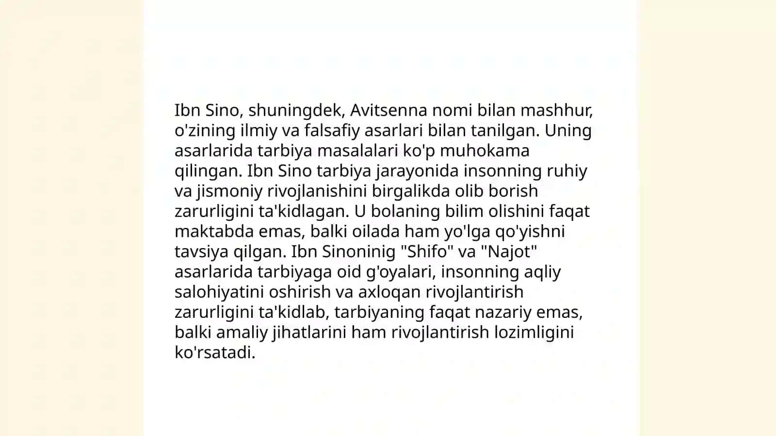 Sharq mutafakkirlari asarlarida berilgan tarbiya masalasini yoritish 4