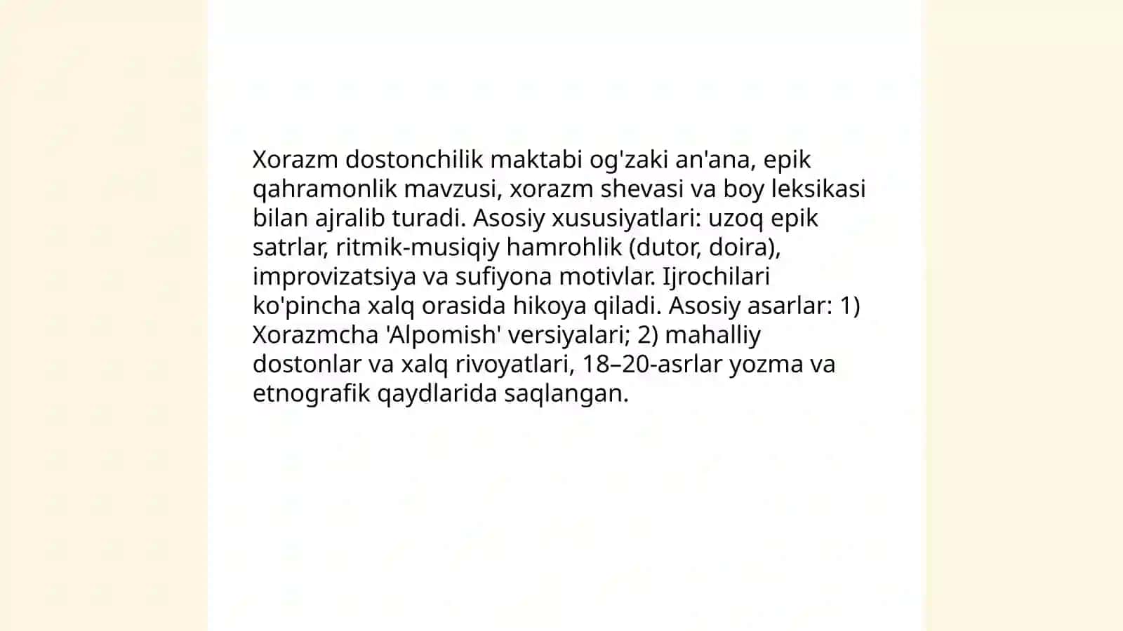 O'zbek dostonchilik maktablari va dostochilik an'analari 4