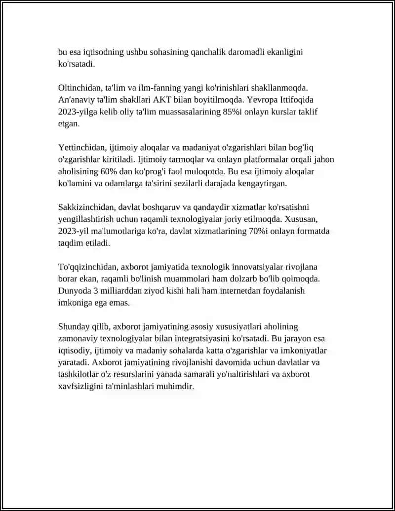 AXBORATLASHGAN JAMIYAT VA UNING ISTIQBOLLARI 4