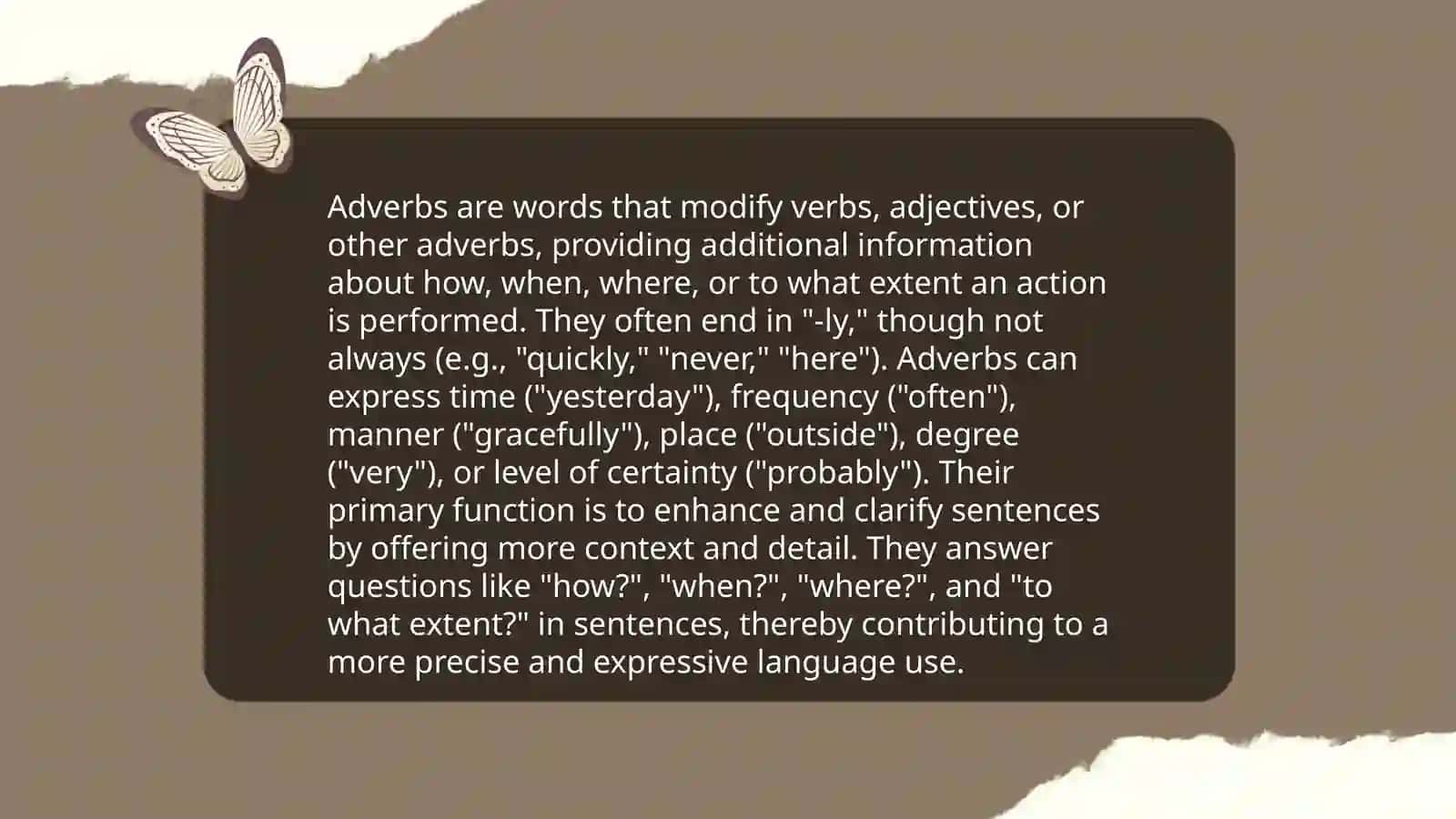 Adjectives and adverbs 4