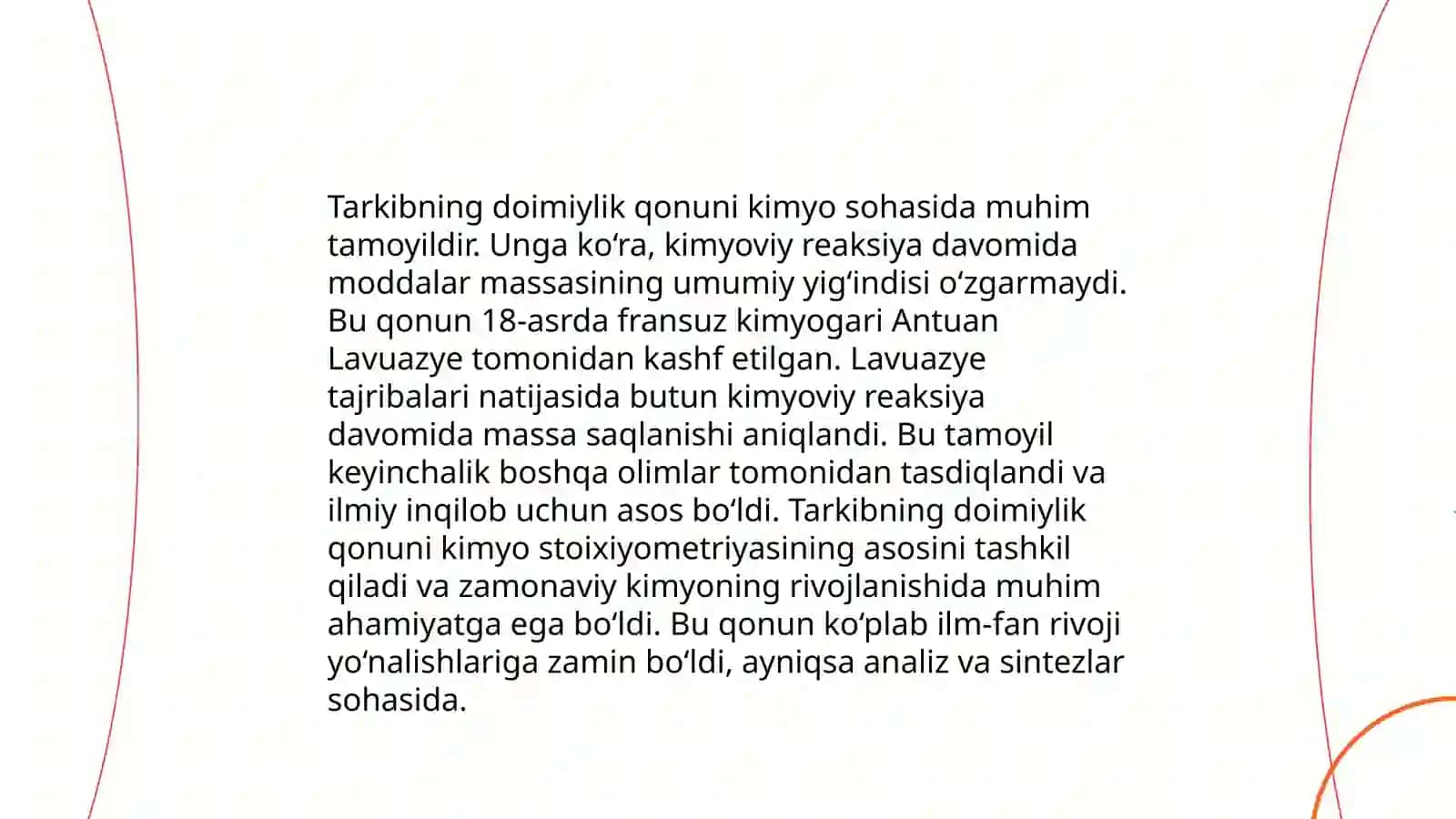 Tarkibning doimiylik qonuni nisbiyligini sabablari va asoslash 4