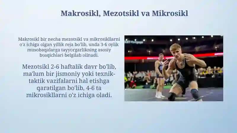 Ko'p kurashda mashg'ulotlarni rejalshtirish asoslari 4