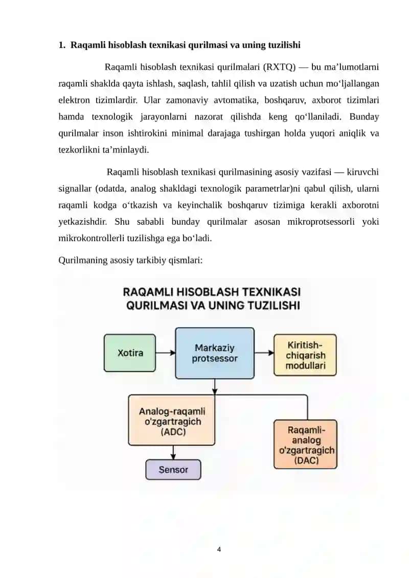 Raqamli hisoplash texnikasi 4