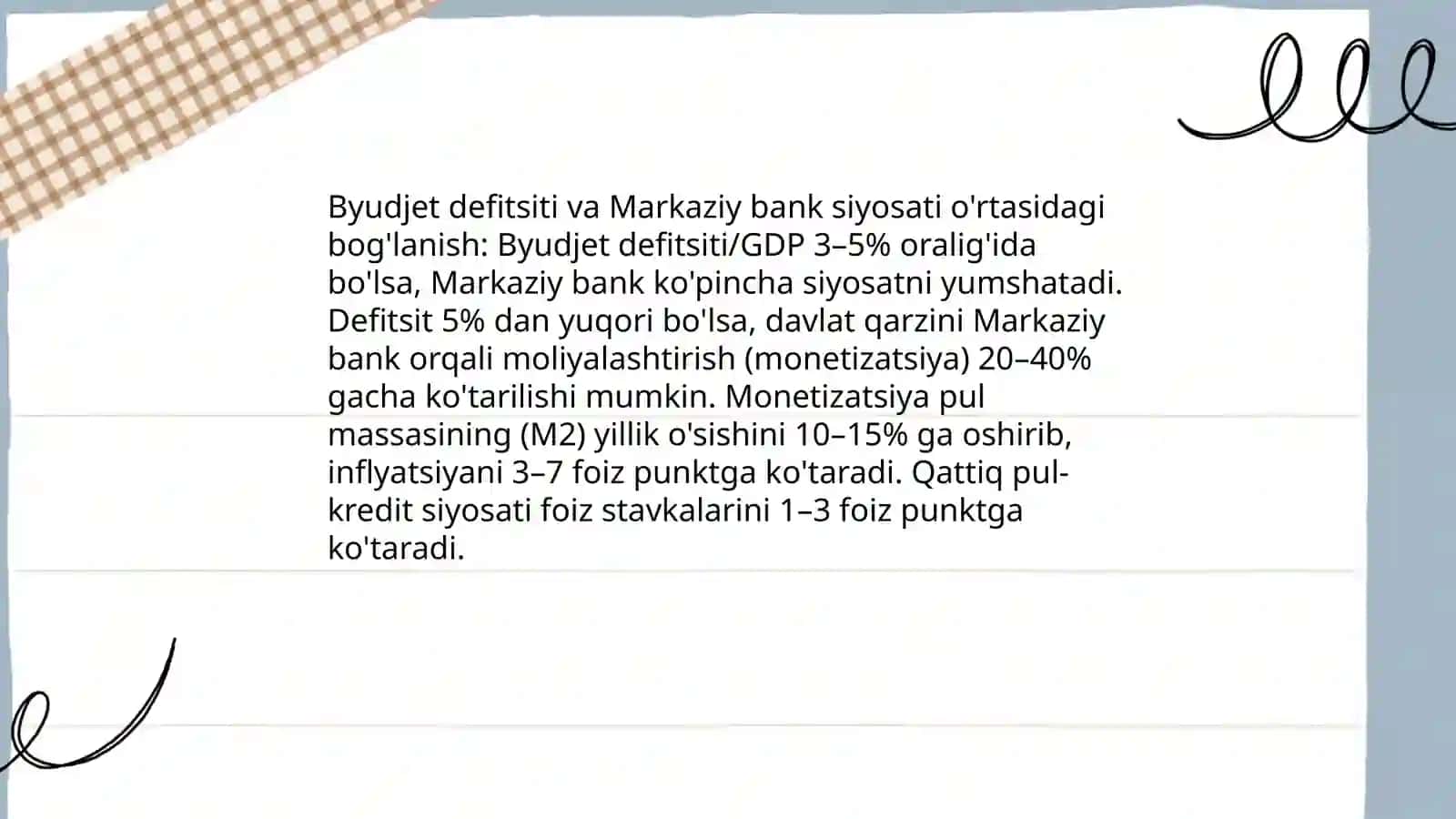 O'zbekistonning fiskal-kredit siyosatida muvofiglashtirish muammolari 4