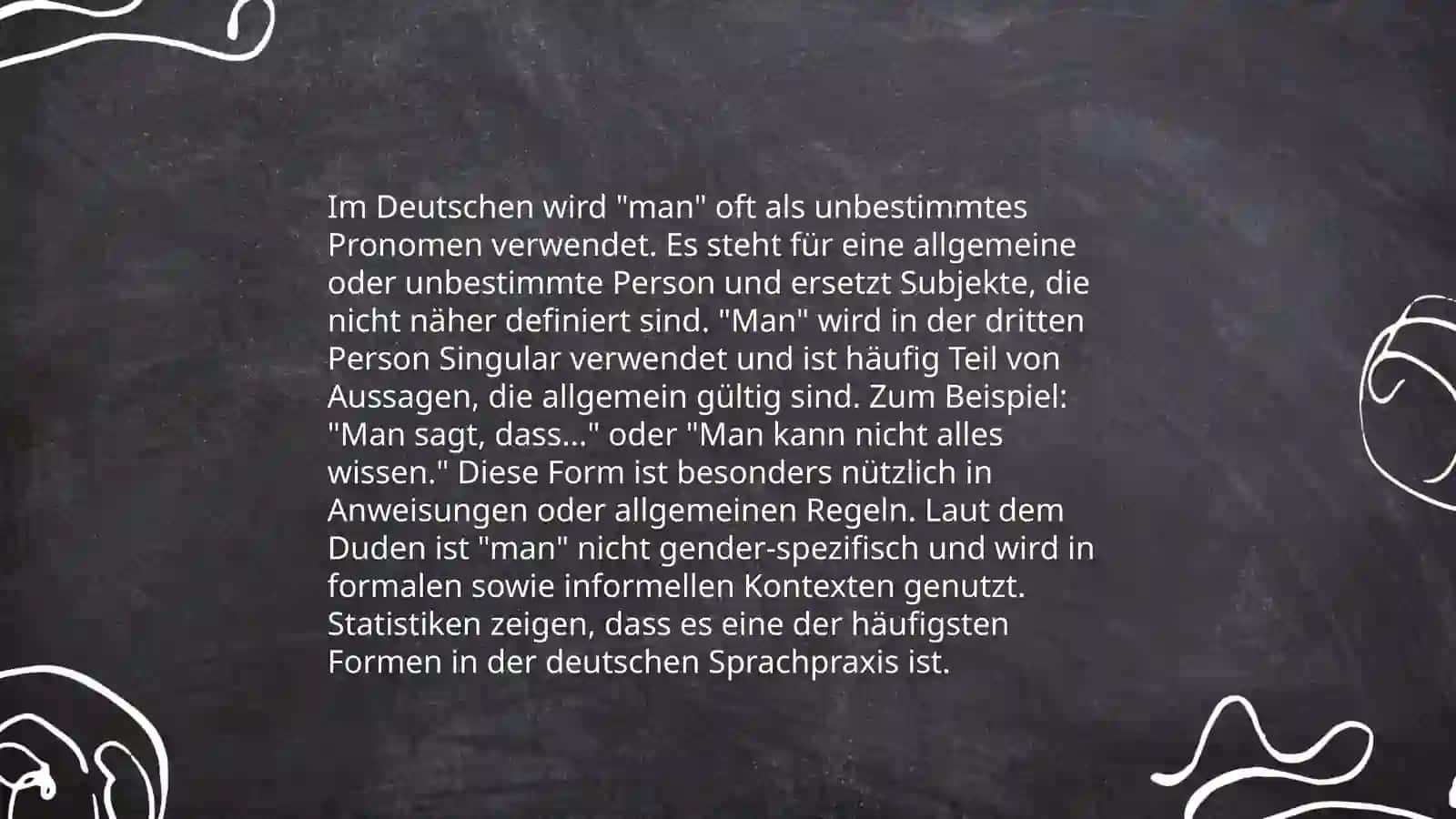 Die Pronomen "man" und "es" 4