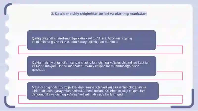Qattiq chiqindilar bilan tanishish va uning atrof-muhitga ta'siri 4