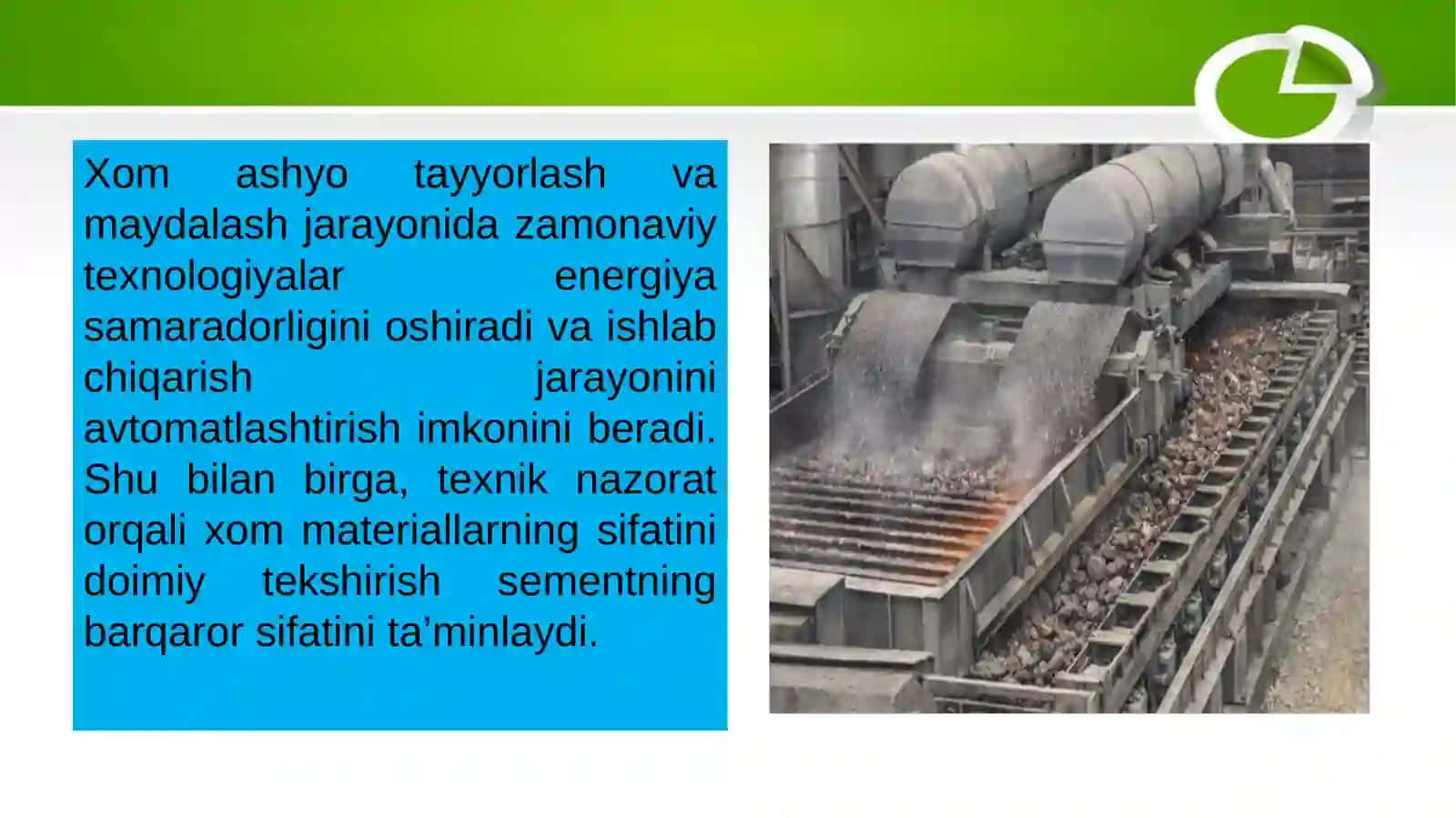 Portlansment ishlab chiqarishdagi uskunalar 4