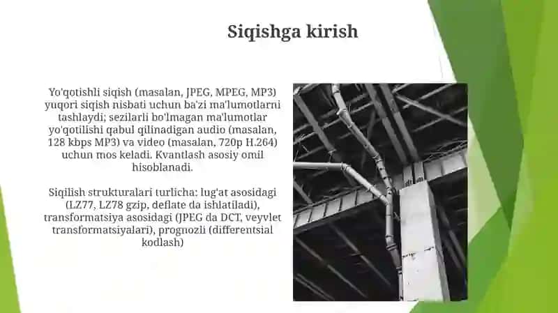 Kompresiyalar tuzilishi va ishlash prensipi 4