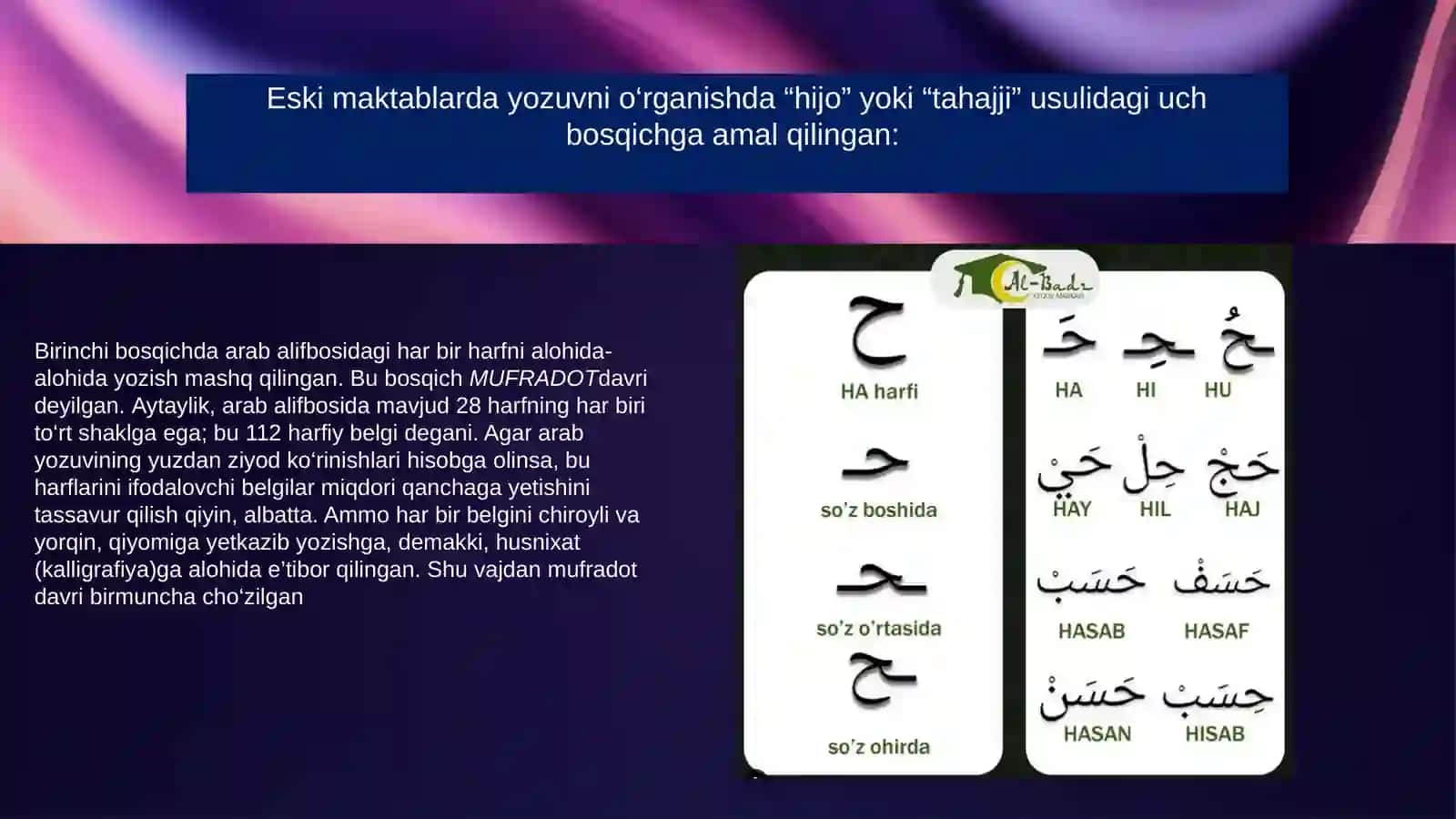 Alifbe Manzumalar: Ta’lim-Tarbiya Asosi 4