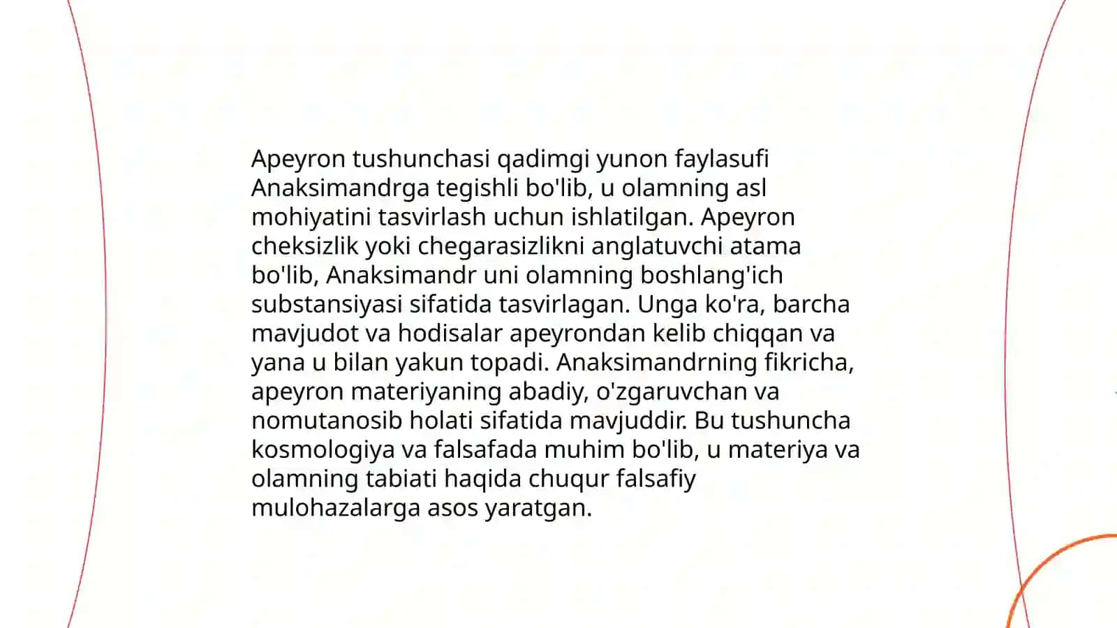 Anaksimendi falsafaga qóshgan xissalari 4
