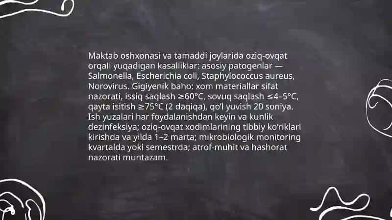 Umumta'lim maktablarida uchraydigan kasalliklarni gigiyenik baholash 4