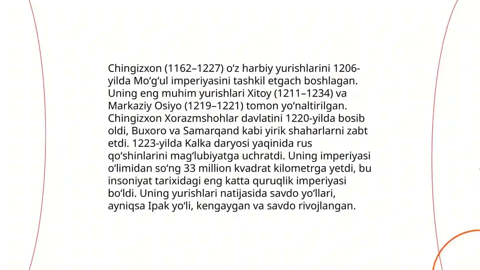 Movarounnahr va Xurosonning mugʻullar tomonidan bosib olinishi 4
