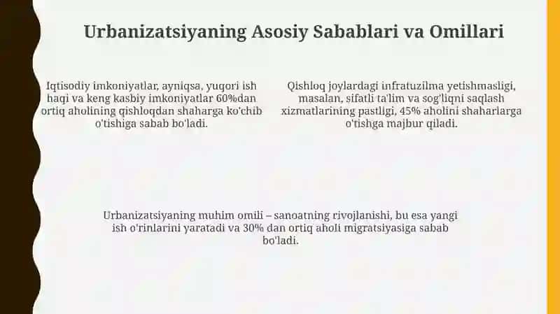 Urbanizatsiya va atrof-muhit muammolari 4