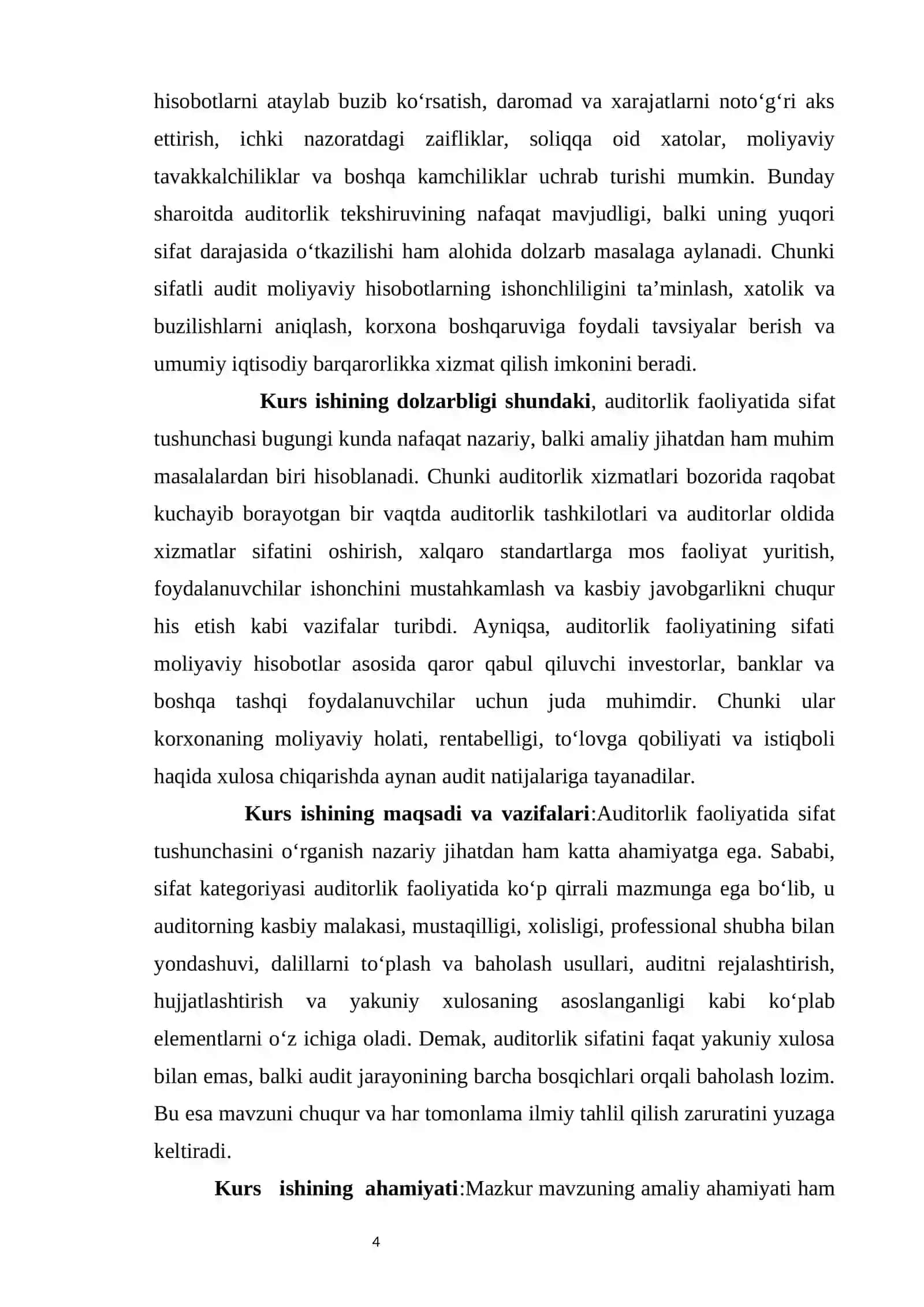 Auditorlikda sifatni ta’minlash va takomillashtirish dasturi 4