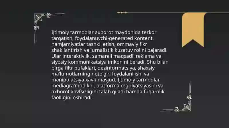 Raqamli jurnalistika va onlayn axborot tarqatish 4
