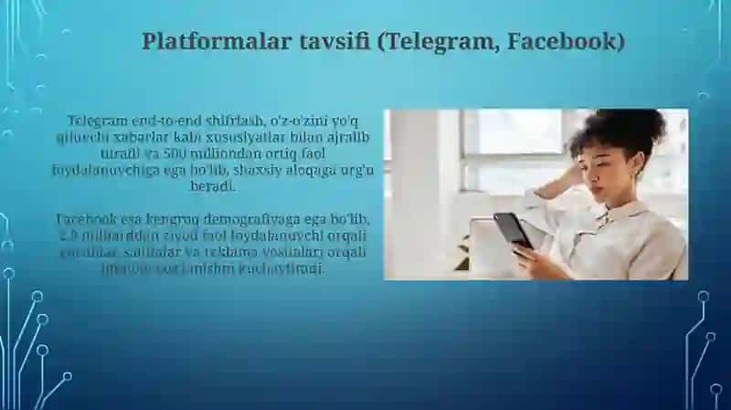 Onlayn platformalar orqali ijtimoiy yordam koʻrsatish (Telegram, Facebook misolida) 4