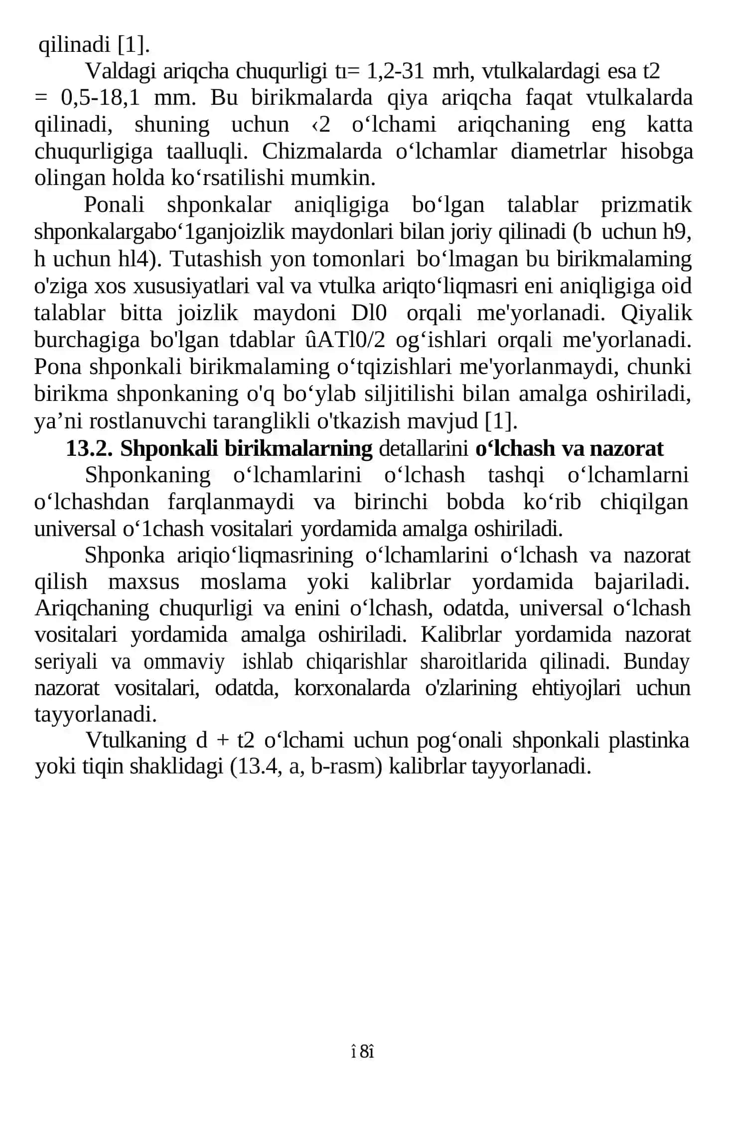 SHPONKALI VA SHLITSLI BIRIKMALARNING O‘ZARO ALMASHINUVCHANLIGI 4