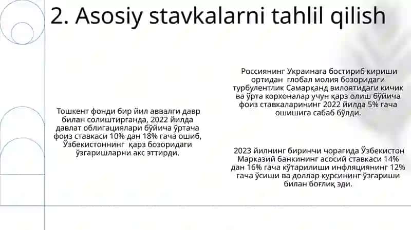 Moliyaviy bozor stavkalari 4