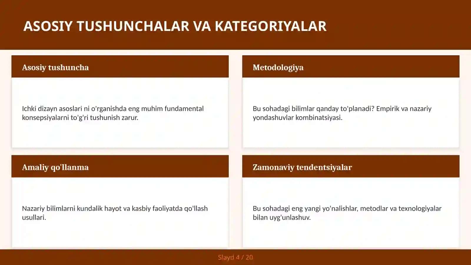 Ichki dizayn asoslari 4