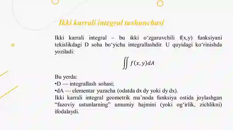 Ikkikarrali Integralni Hisoblash Usullari 4
