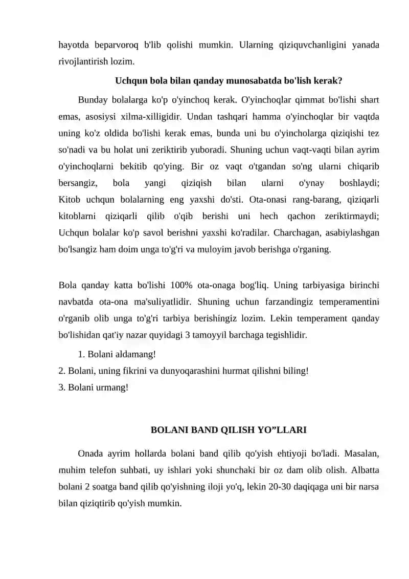 BOLALAR TEMPERAMENTI 4