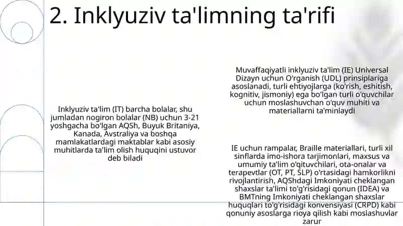 Imkoniyati cheklangan bolalarni inklyuziv taʼlim va tarbiyalash kontseptsiyasi 4