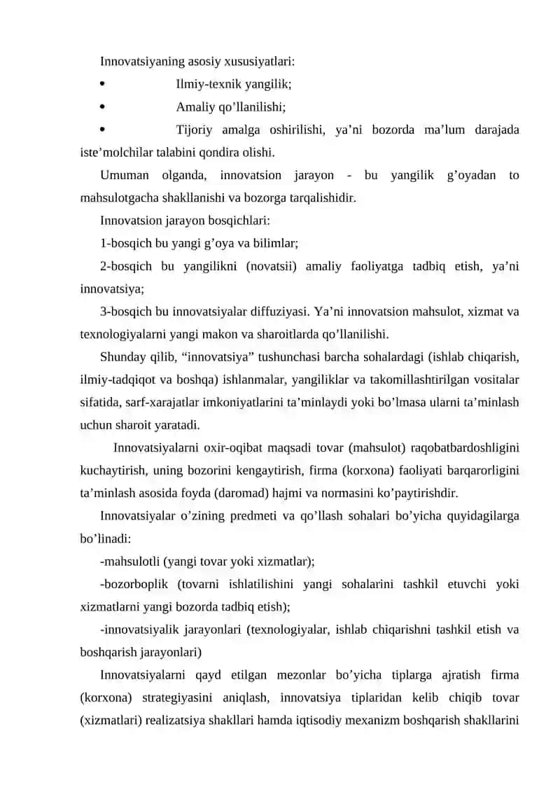 Innovatsion iqtisodiyot asoslari 4