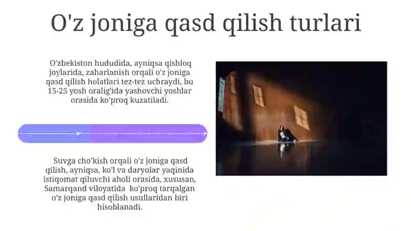 Suitsid tushunchasi, turlari, xavf omillari, profilaktika choralari 4