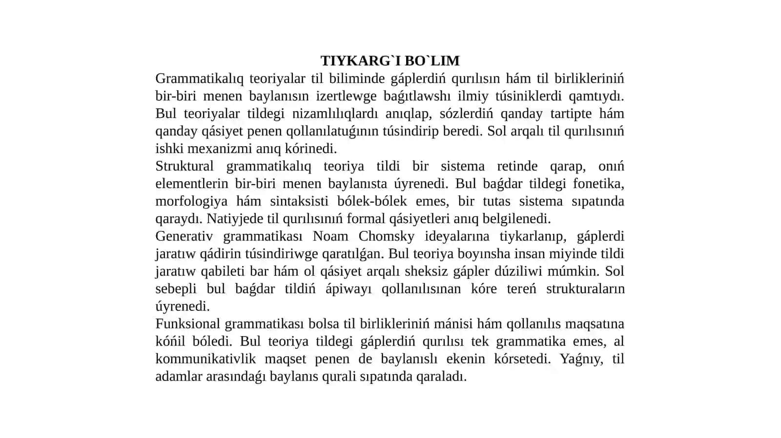 GRAMMATIKALÍQ TEORIYALAR 4