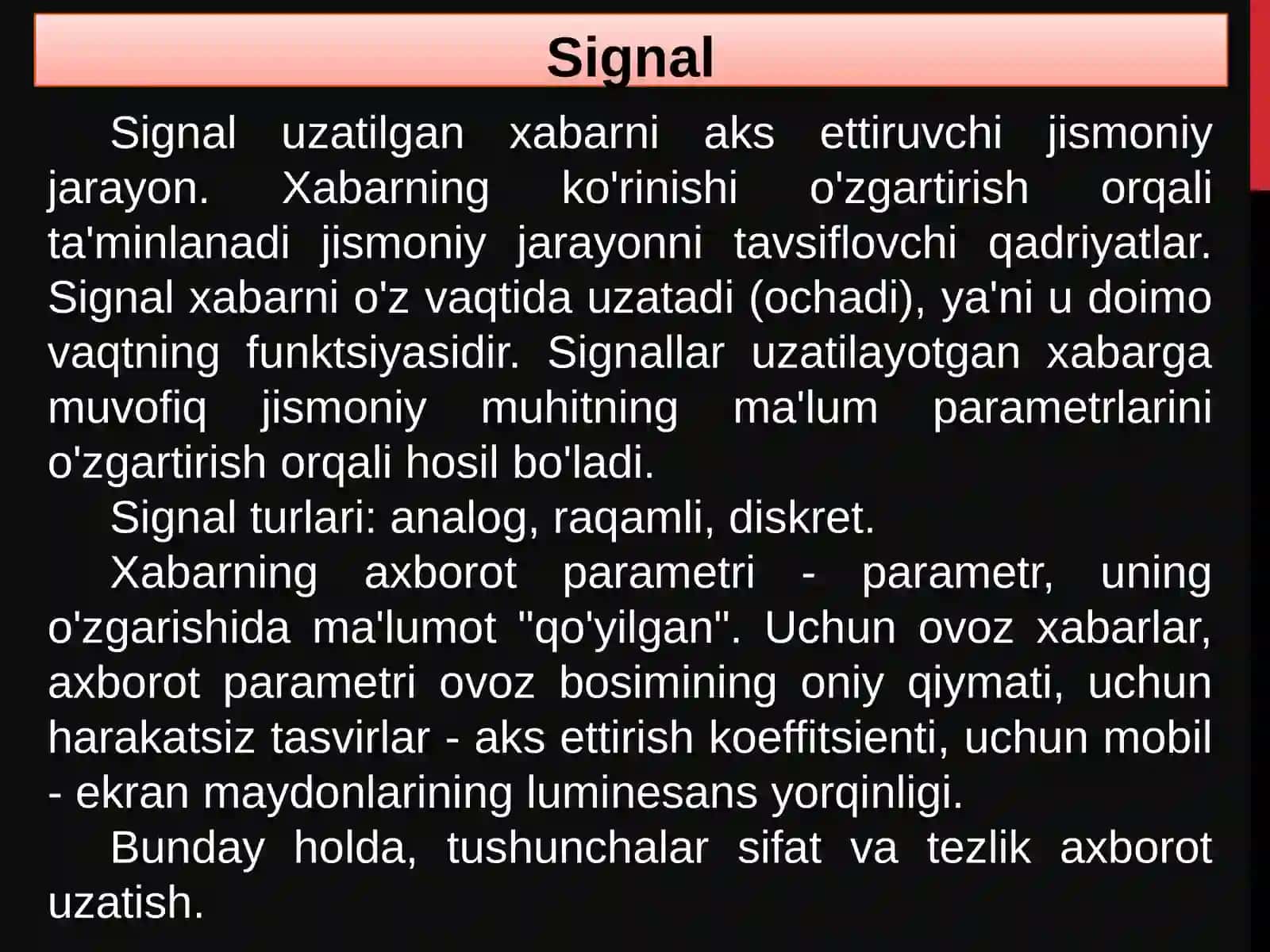 Elektrsignallar 4