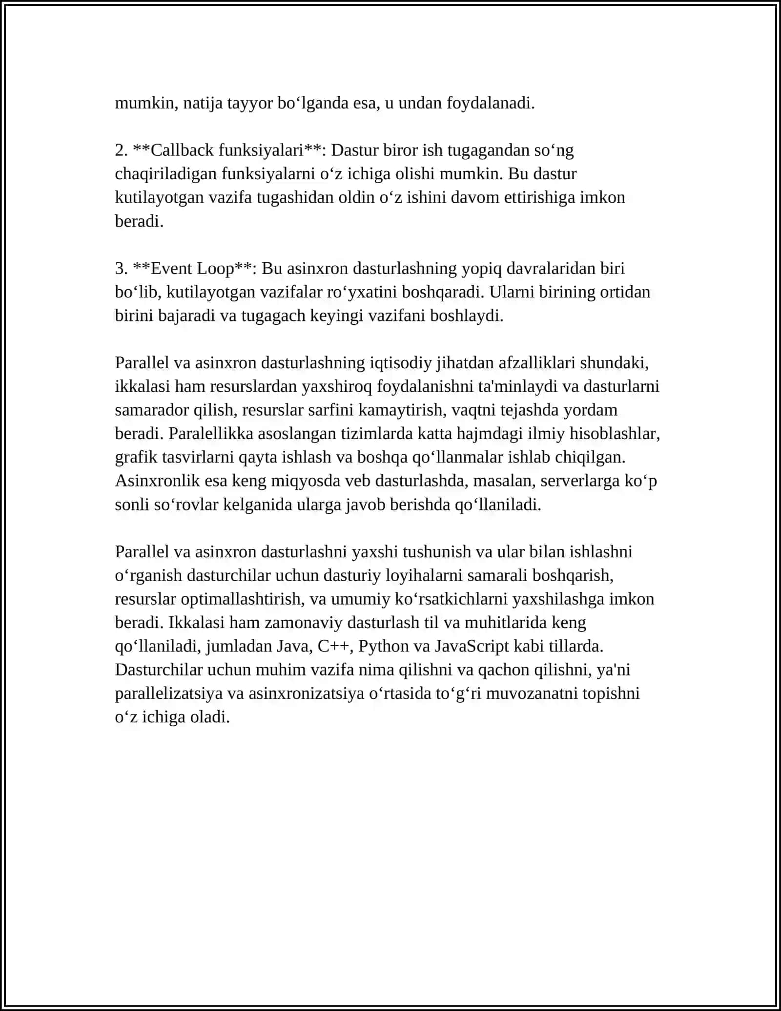 PARALLEL VA ASINXRON DASTURLASH USULLARI 4