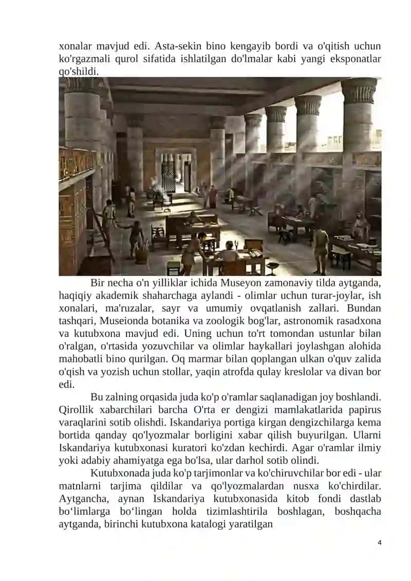 Muzeylar tarixi. Jahon Muzeylarining shakillanishi 4