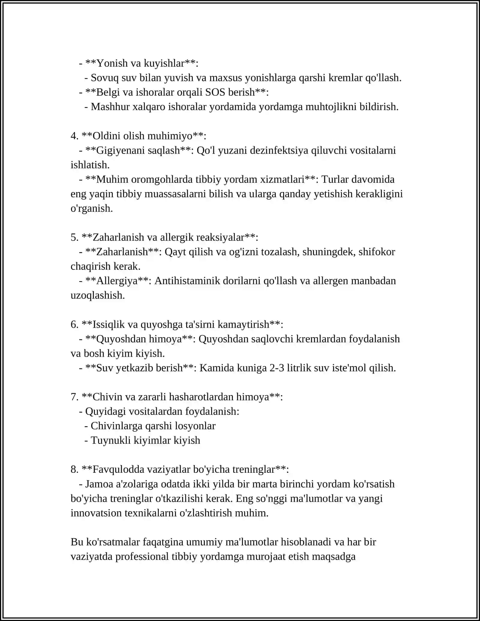 TURIZIM BIRINCHI TEZ YORDAM 4