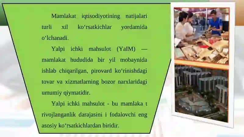 Aholi jon boshiga to'g'ri keladigan daromadlarni mutloq nisbiy miqdorda hisoblash 4
