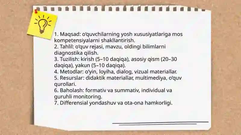 Ilk qadam oʻquv dasturi asosida 4