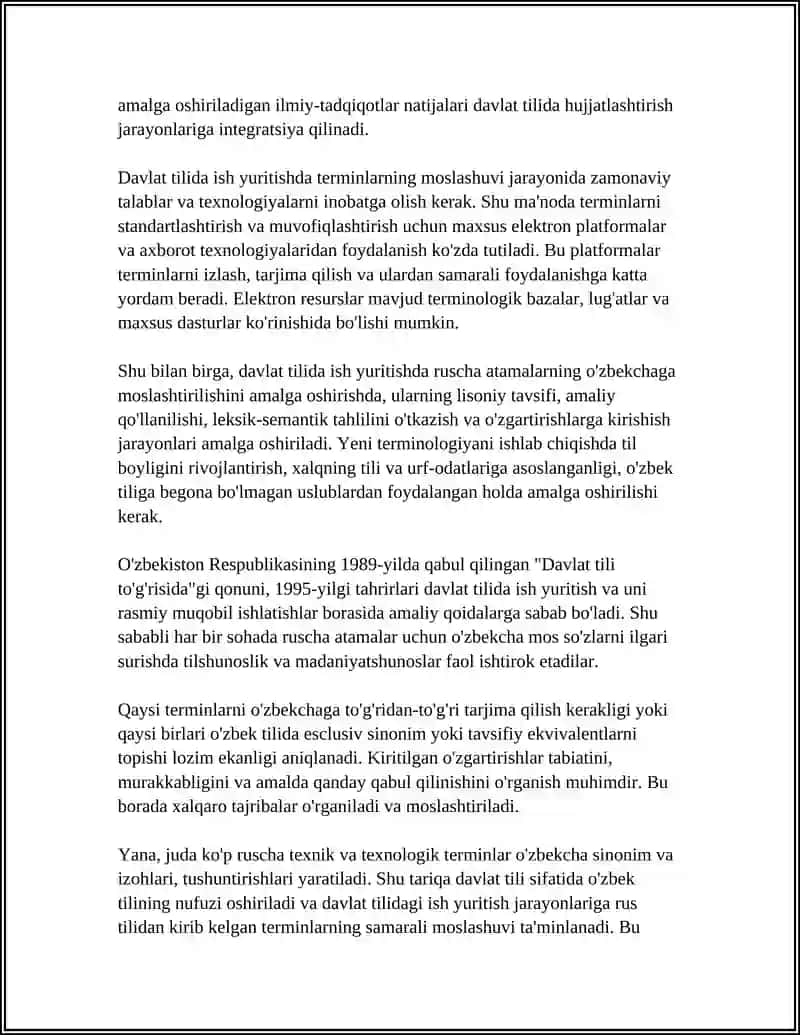 DAVLAT TILIDA ISH YURITISH 4
